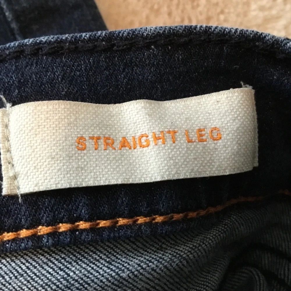 Tory Burch Dark Blue Straight Leg Jeans - Size 26
